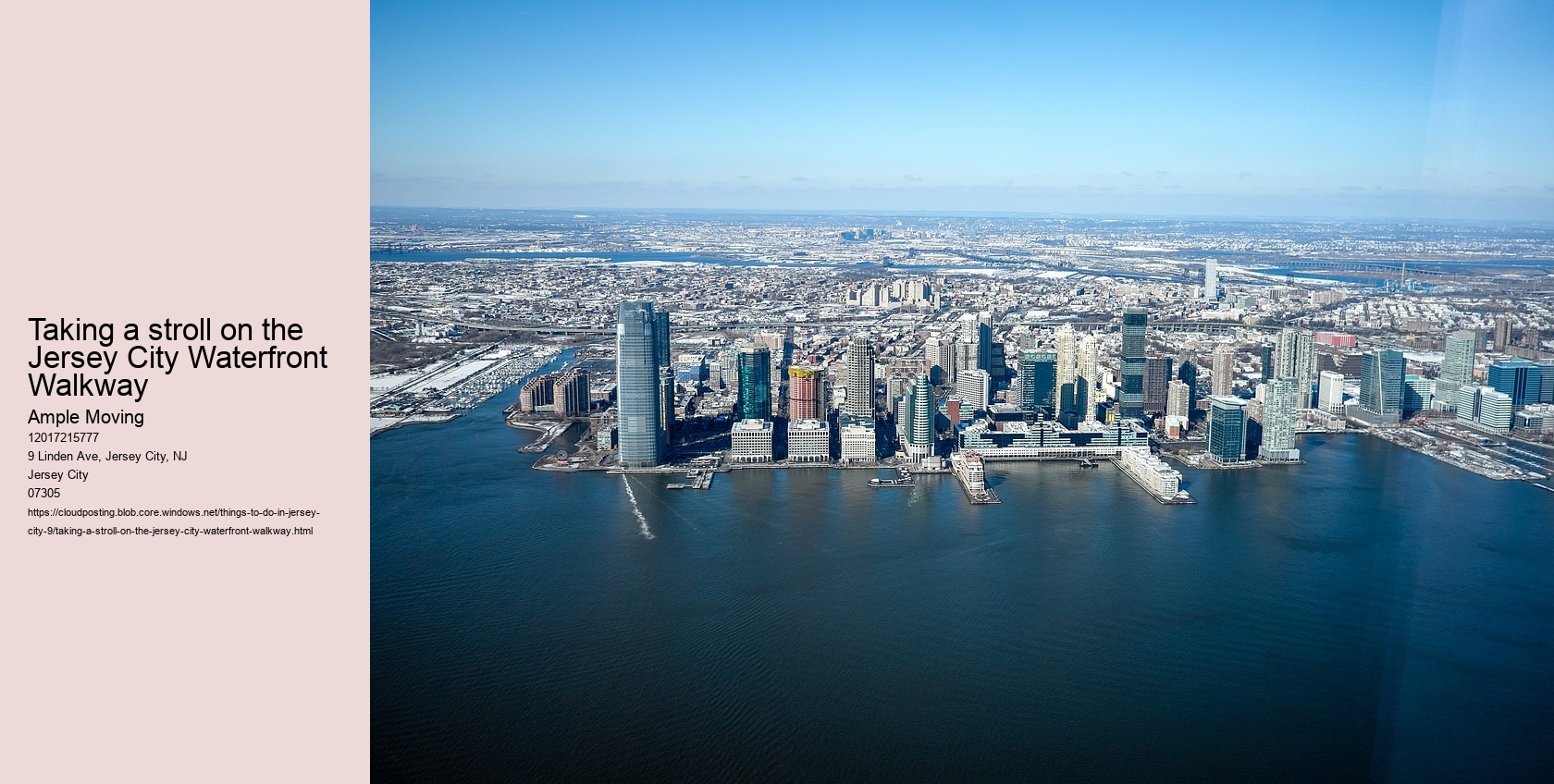 Taking a stroll on the Jersey City Waterfront Walkway 